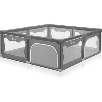 Lionelo Детска кошара Willow XL Grey Concrete 187 x 207 cm (LO-WILLOW_XL_GREY_CONCRETE)