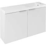 SAPHO Latus - Шкаф за мивка X 79x50x22 см, 2 врати, бял LT110-SET01 (LT110-SET01)