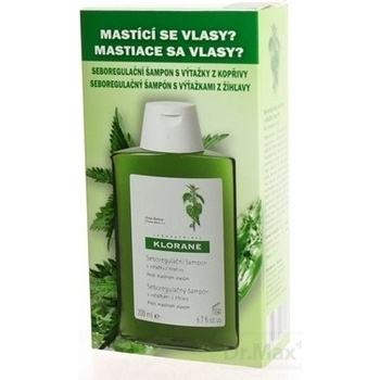 Klorane Nettle šampón pre mastné vlasy Seboregulating Shampoo with Nettle Extract 200 ml