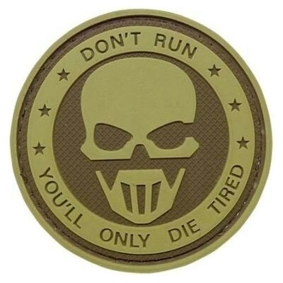 TRU-SPEC Nášivka DON´T RUN - GHOST velcro