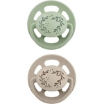 NIP Латексови залъгалка NIP - Cherry Green, 0-6 м, 2 броя, зелена и бежова (4000821428034) - ozone