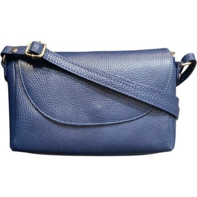 Vera Pelle dámská crossbody kožená modrá 1663 stredne modra 24