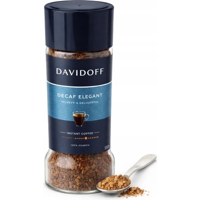 Davidoff Káva rozpustná Decaf Elegant Káva BEZ KOFEINU 100 g – Zboží Mobilmania