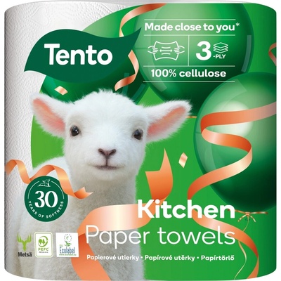 Kuchynské utierky Tento "Kitchen Innovations" 3-vr. biele, 2ks