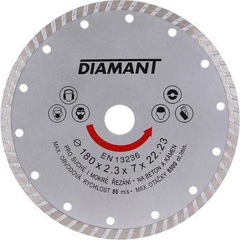 DIAMANT kotúč diamantový 180mm TURBO