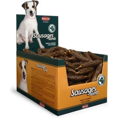 Padovan Sausages - Лакомство натурални саламчета за кучета - агнешки, 18 броя х 8 см