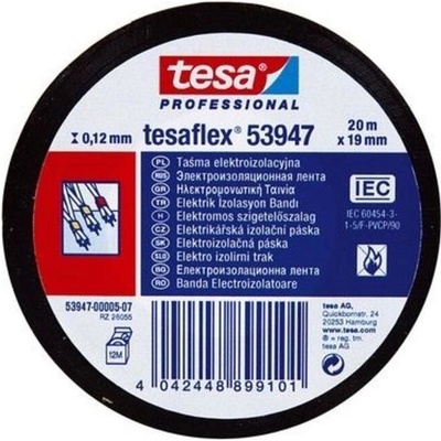 Tesa tape Tesa 53988 Elektroizolačná páska, PVC čierna 20m/19mm