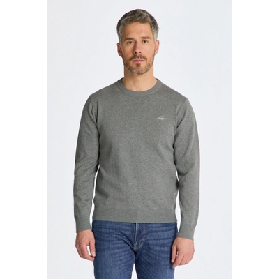 Gant sveter Classic Cotton C-neck šedá