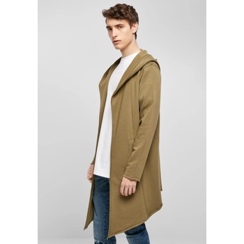 Urban Classics Мъжка жилетка в цвят маслина Long Hooded Open Edge CardiganUB-TB1389-03057 - Маслина, размер XL