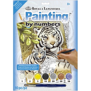 Malování podle čísel Tygr matka s mládětem