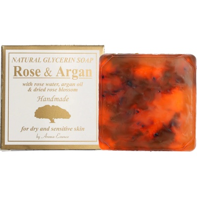 Aroma Essence Hand made prírodné glycerínové mydlo ruža a argan 60 g