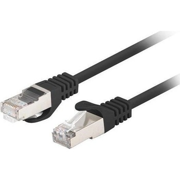 Lanberg Мрежов кабел-patchcord CAT6 FTP, Lanberg 43619, 2 X RJ45, дължина 50cm, AWG26, 10Gb/s-250MHz, мрежова връзка, ethernet, черен (PCF6-20CC-0050-BK) (PCF6-20CC-0050-BK)