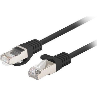 Lanberg Мрежов кабел-patchcord CAT6 FTP, Lanberg 43619, 2 X RJ45, дължина 50cm, AWG26, 10Gb/s-250MHz, мрежова връзка, ethernet, черен (PCF6-20CC-0050-BK) (PCF6-20CC-0050-BK)