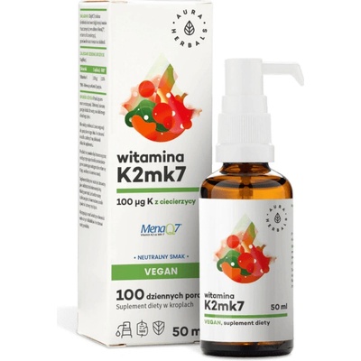 Aura Herbals Vitamin K2 100 mcg Vegan 50 ml