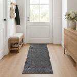 vidaXL Килим Антрацит 50 x 400 cm 100% полиестер 3 mm Пере се (42041681)