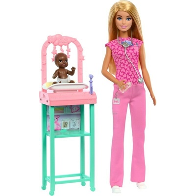 Barbie Herní set povolání Pediatrička blondýnka