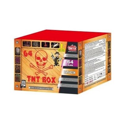 Ohňostroj Batéria výmetnic TNT BOX 64 RÁN 6/1