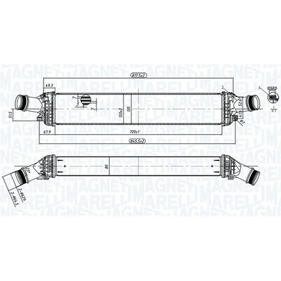 Chladič plniaceho vzduchu MAGNETI MARELLI 351319204430