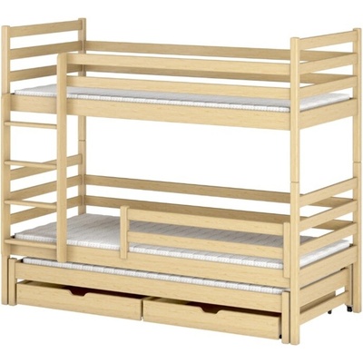 Sconto Ulk poschodová s výsuvným lôžkom borovica