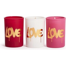 Revolution Home Love Collection Love Is In The Air Mini Candle Gift Set 3 x 40 g