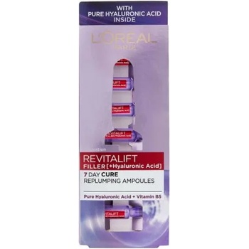 L'Oréal Revitalift Filler HA Replumping Ampoules - Ампули за лице против стареене с хиалуронова киселина от серията "Revitalift Filler HA