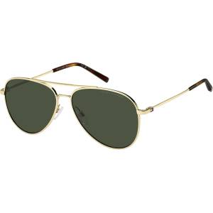 Tommy Hilfiger Слънчеви очила Tommy Hilfiger Men's Pilot Aviator Sunglasses - Gold Слънчеви очила
