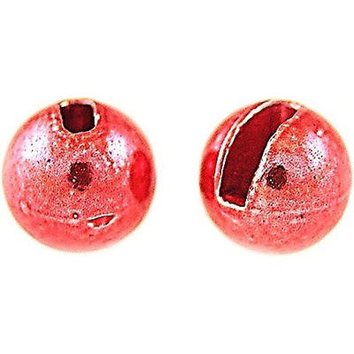 Knapek Hooks Tungstenové kuličky METALLIC Světle červená 4mm 10ks