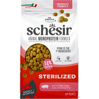 Schesir Cat Sterilized Animal Monoprotein Formula bravčové mäso 1,5 kg