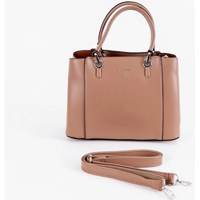 David Jones malá tříoddílová tmavěrůžová-kabelka do ruky CM6287 hnědá