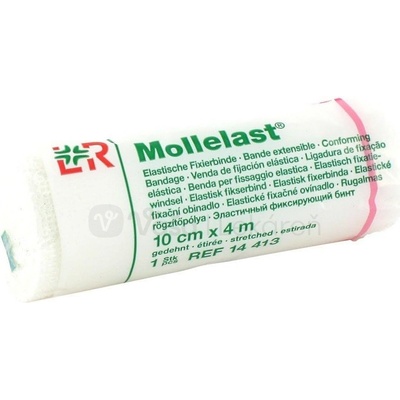 Mollelast Obin. elast. fix. 10 cm x 4 m v celofánu 1 ks