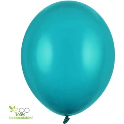 PartyDeco Balonek latex tyrkysový tmavý pastelový 30 cm