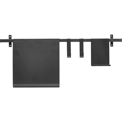 House Doctor Kovová závěsná polička VIRAR D.80cm černá