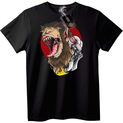NOONEBRAND Тениска Кибер вълк - 5XL, White