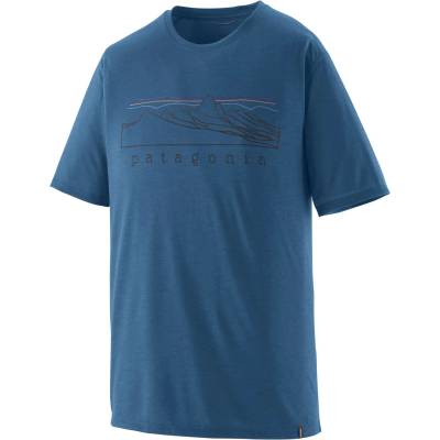 Patagonia Мъжка спортна тениска Patagonia Cap Cool Trail Shirt Stratapeaks Sport shirt - Aquatic Blue - размер XXL (216-7995-0116)