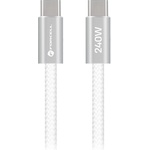 Forcell Кабел Forcell - F-Energy, USB-C/USB-C, 240W, 5A, 2 m, бял (5903396447464)