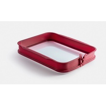 coox Pekáč do trouby se skleněnou základnou 36x27 cm vínová