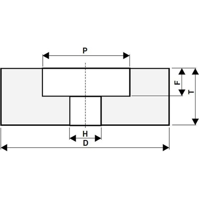 Tyrolit Brusný kotouč 25 x 25 x 6 - 12 x 12 mm 99BA60K8V40 T360431