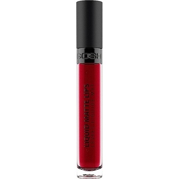 Gosh Liquid Matte Lips tekutá rtěnka 009 The Red 4 ml