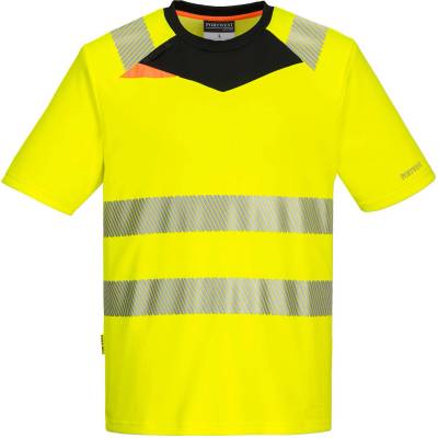 Portwest DX413 DX4 Hi Vis Reflexné tričko žltá/čierna