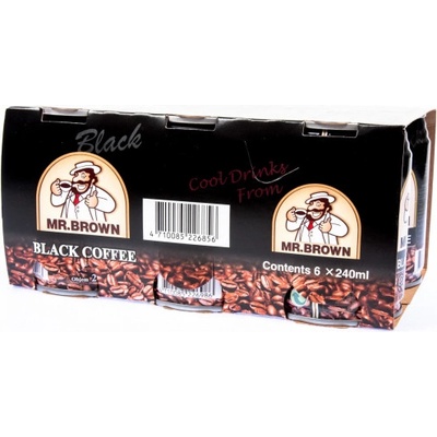 Mr.Brown Black Coffee 6 x 240 ml – Zboží Mobilmania