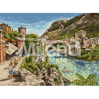 Milena Style Мостар - гоблен с щампа с конци Ariadna