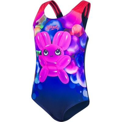 Speedo Shimmer Bounce Essential Applique 1 Piece Girl