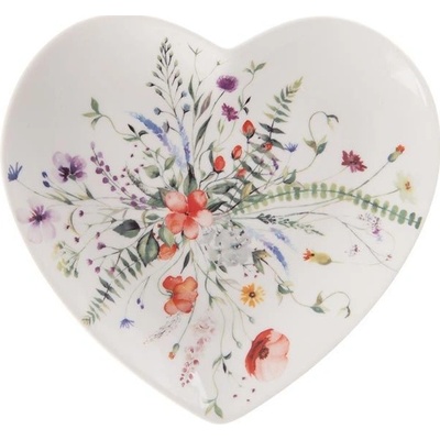 Talíř porcelánový dezertní MÁK srdce 17,5x17 cm O0558 – Zboží Dáma