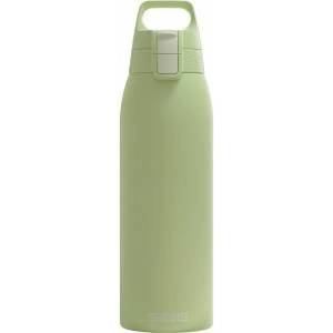 SIGG - Insulated drinking bottle - Thermos bottle Shield Therm One Eco Green carbonated drinks - Leak-proof - Dishwasher safe - BPA-free - 90% recycled stainless steel - Light green - 1L - 6021.60