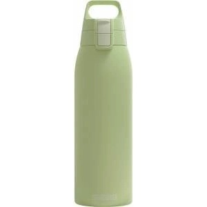 SIGG - Insulated drinking bottle - Thermos bottle Shield Therm One Eco Green carbonated drinks - Leak-proof - Dishwasher safe - BPA-free - 90% recycled stainless steel - Light green - 1L - 6021.60