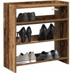 vidaXL Етажерка за обувки, старо дърво, 60x25x62 см, инженерно дърво (859894)