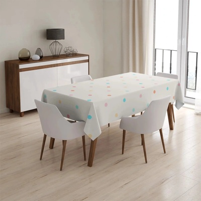Sablio Obrus Farebné bodky na béžovej 130x170 cm