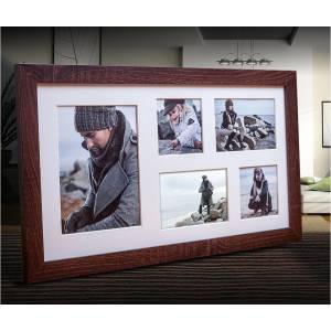 STYLER Тъмнокафява рамка за 5 снимки , 51 x 27 cm Narvik - Styler (RA-13553)