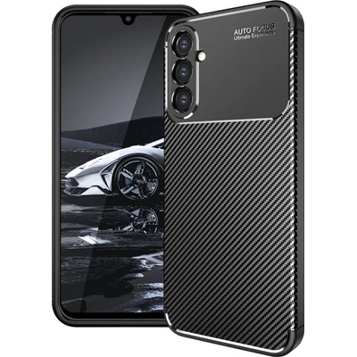 Samsung Galaxy A14 5G Удароустойчив Carbon Fiber Калъф и Протектор