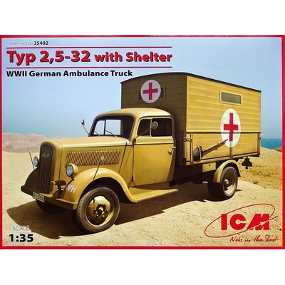 ICM Typ 2 5-32 with Shelter German Ambulance 1:35